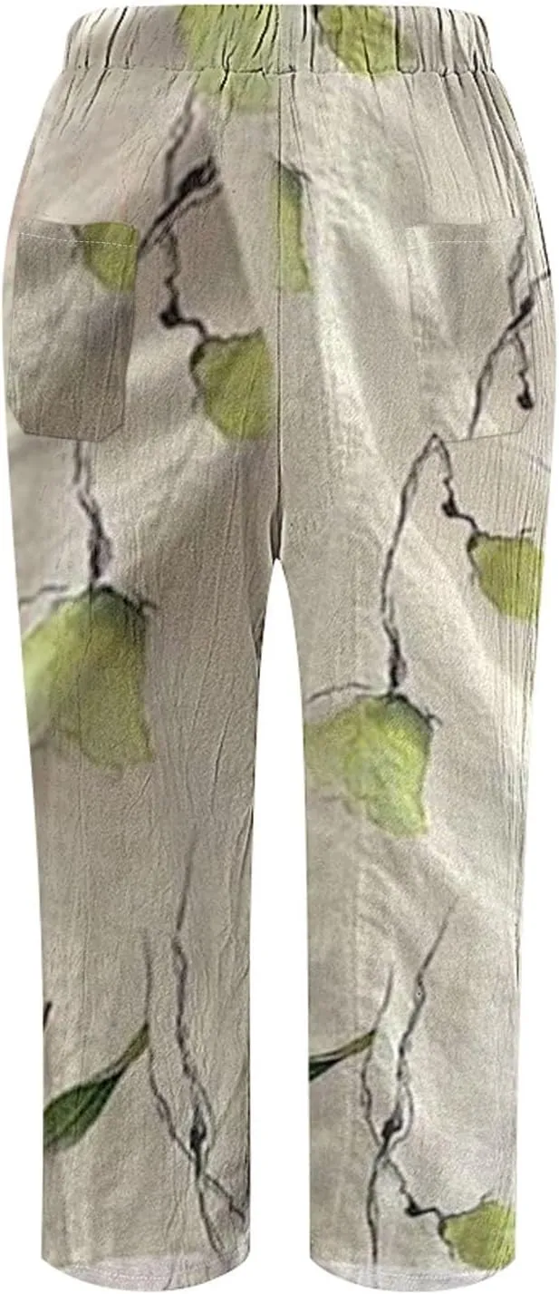 Linen Blend Pants for Women Drawstring Pants Linen Blend Pants for Women Linen Pants Women Beach Linen Pants Women
