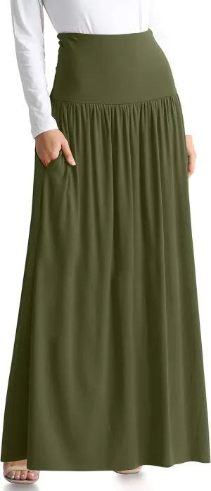 Maxi Skirts for Women Ankle Length Skirt Casual Long Skirt High Waisted Maxi Skirt Reg and Plus Size Skirt Long Skirt