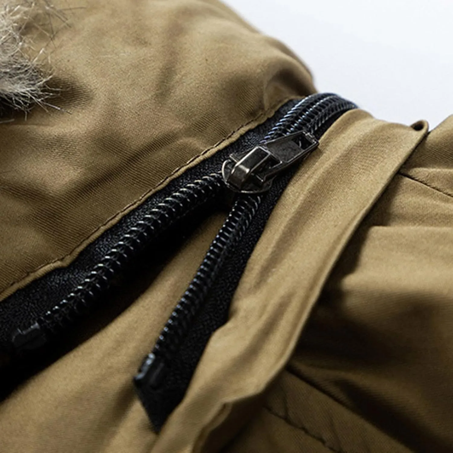 Men's Cargo Jacket 2024 Winter Warm Coats Fleece Lined Jackets with Removable Hood Ski Snow Mountain Windproof Overcoat