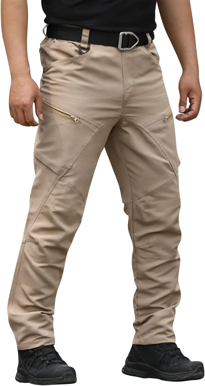 Men's Cargo Pants Tactical Pants, Water Resistant Ripstop Cargo Pants, Lightweight Work Hiking Pants, Outdoor Pant