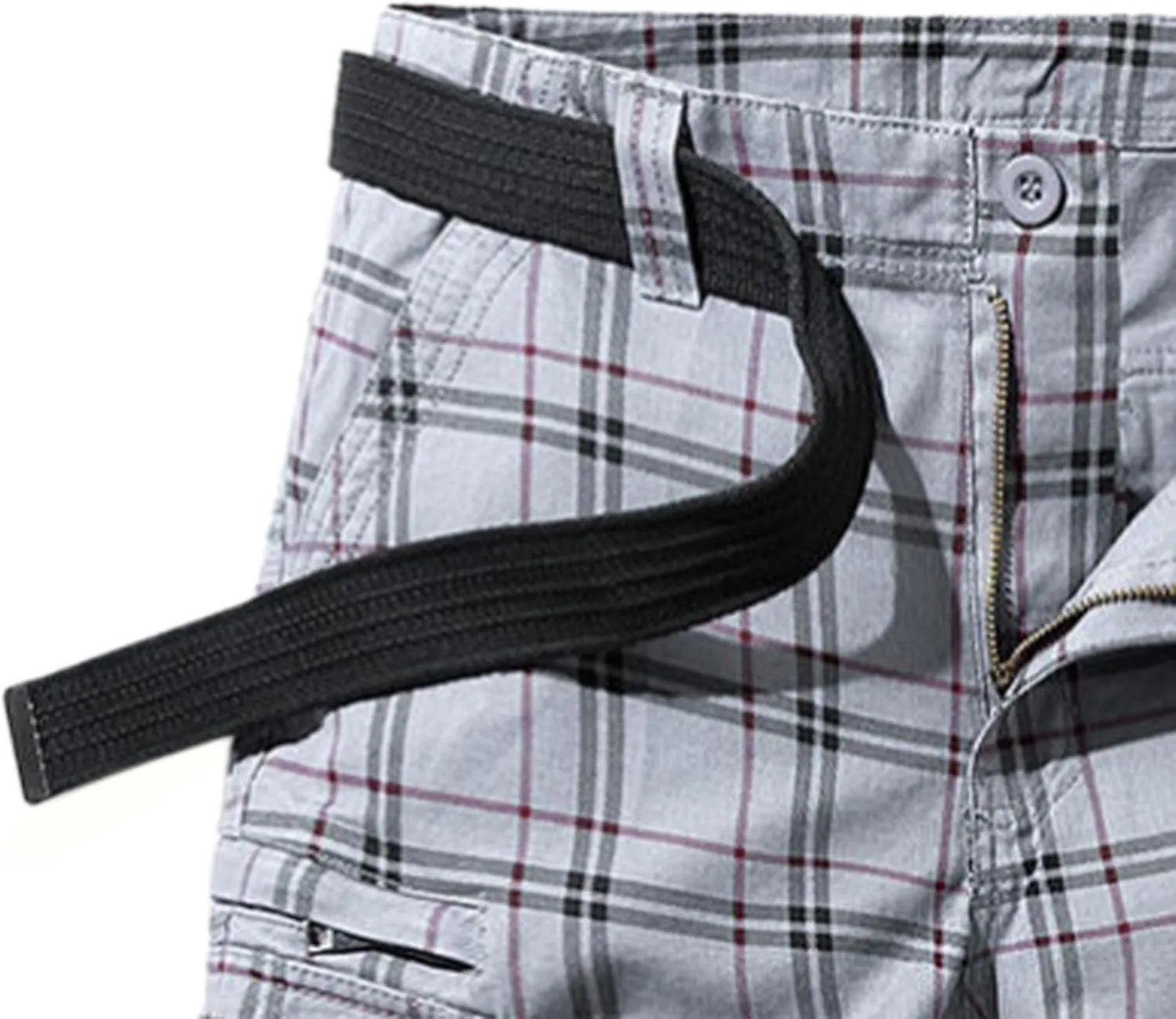 Mens Cargo Shorts Cotton Work Shorts Multi Pocket Casual Workout Shorts Loose Fit Military Cargo Shorts with No Belt