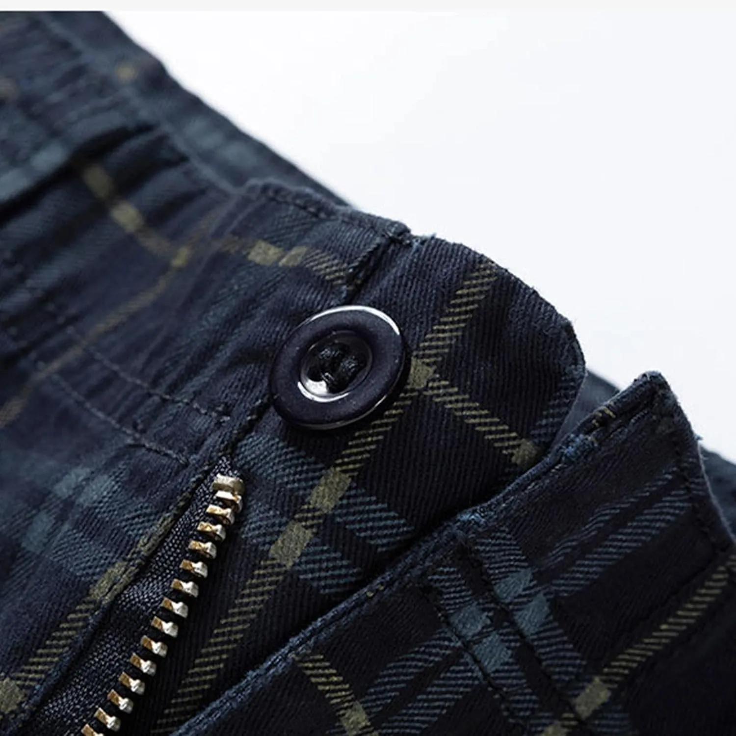 Mens Cargo Shorts Cotton Work Shorts Multi Pocket Casual Workout Shorts Loose Fit Military Cargo Shorts with No Belt