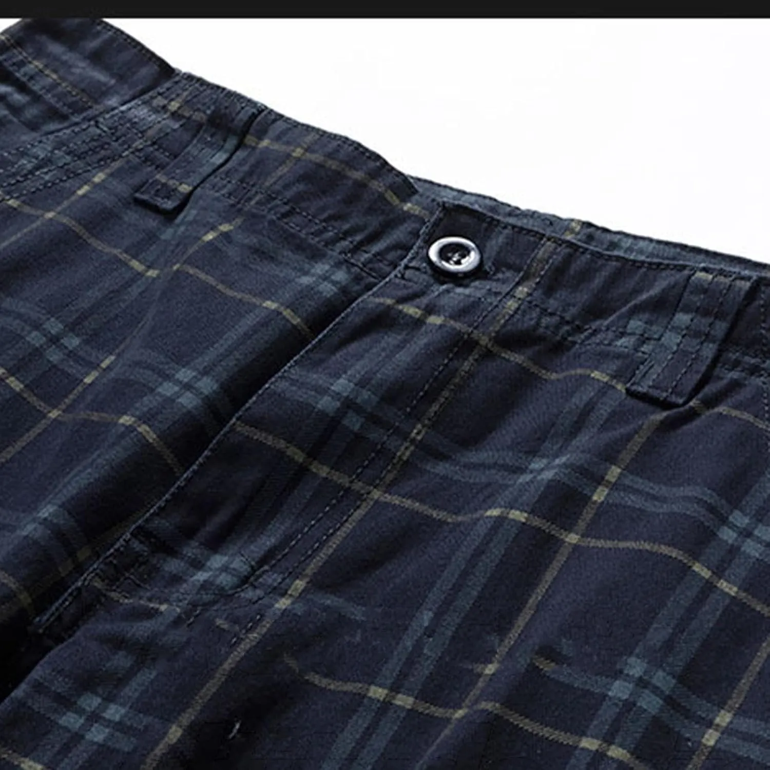 Mens Cargo Shorts Cotton Work Shorts Multi Pocket Casual Workout Shorts Loose Fit Military Cargo Shorts with No Belt