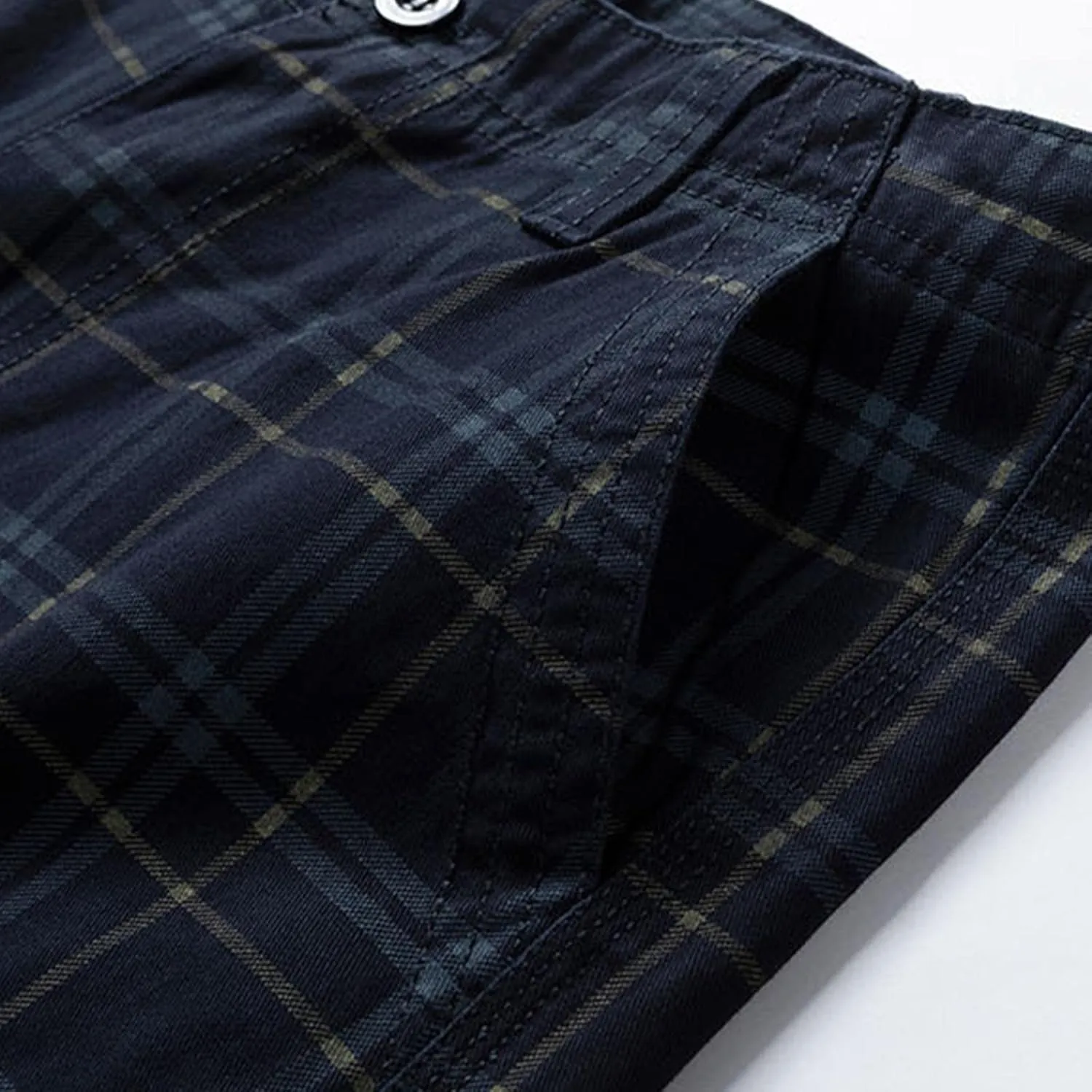 Mens Cargo Shorts Cotton Work Shorts Multi Pocket Casual Workout Shorts Loose Fit Military Cargo Shorts with No Belt