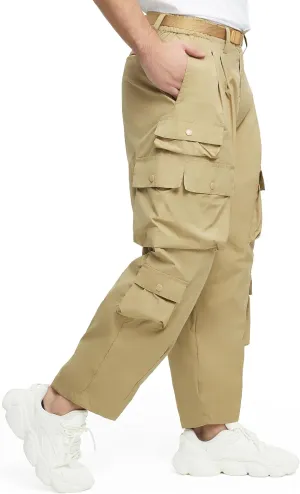 Mens Casual Pants Hiking Pants Cargo Pants Loose Elastic Waist Running Joggers Outdoor Pants