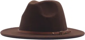 Mens Plain Cotton Twill Fedora Panama Hat Classic Solid Color Short Brim British Style Jazz Hats Summer Sun Hat