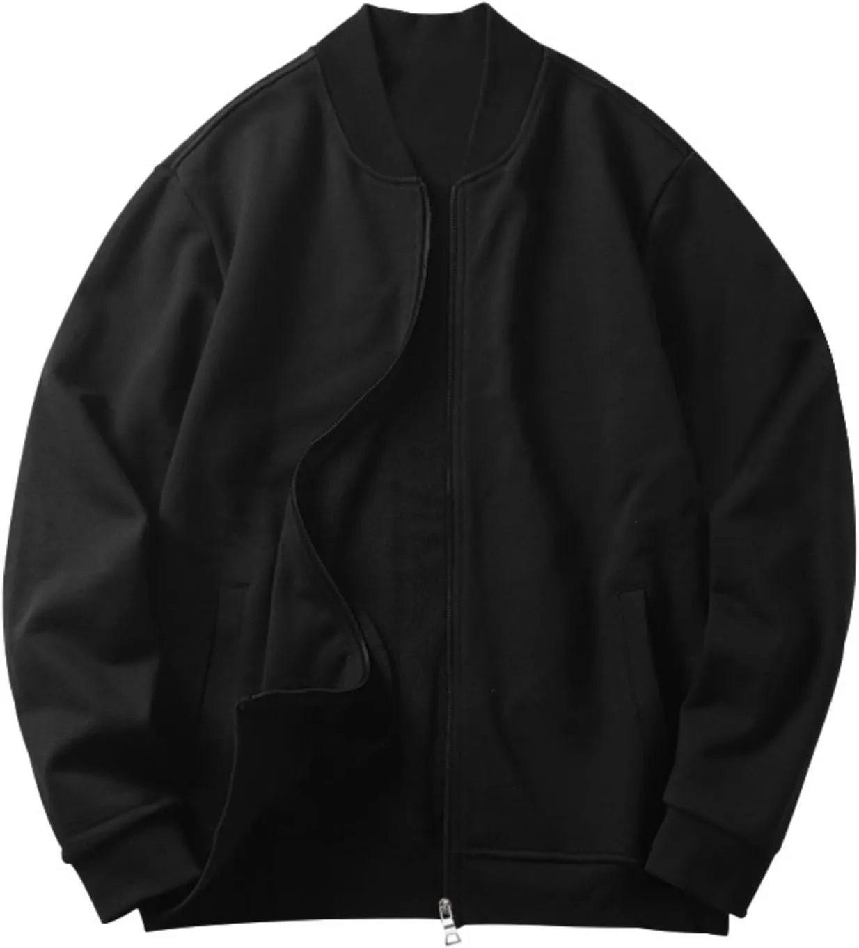 Men's Slim Fit Bomber Jackets Full Zip Lightweight Sportswear Jacket Casual Bomber Jacket Windbreaker for Men