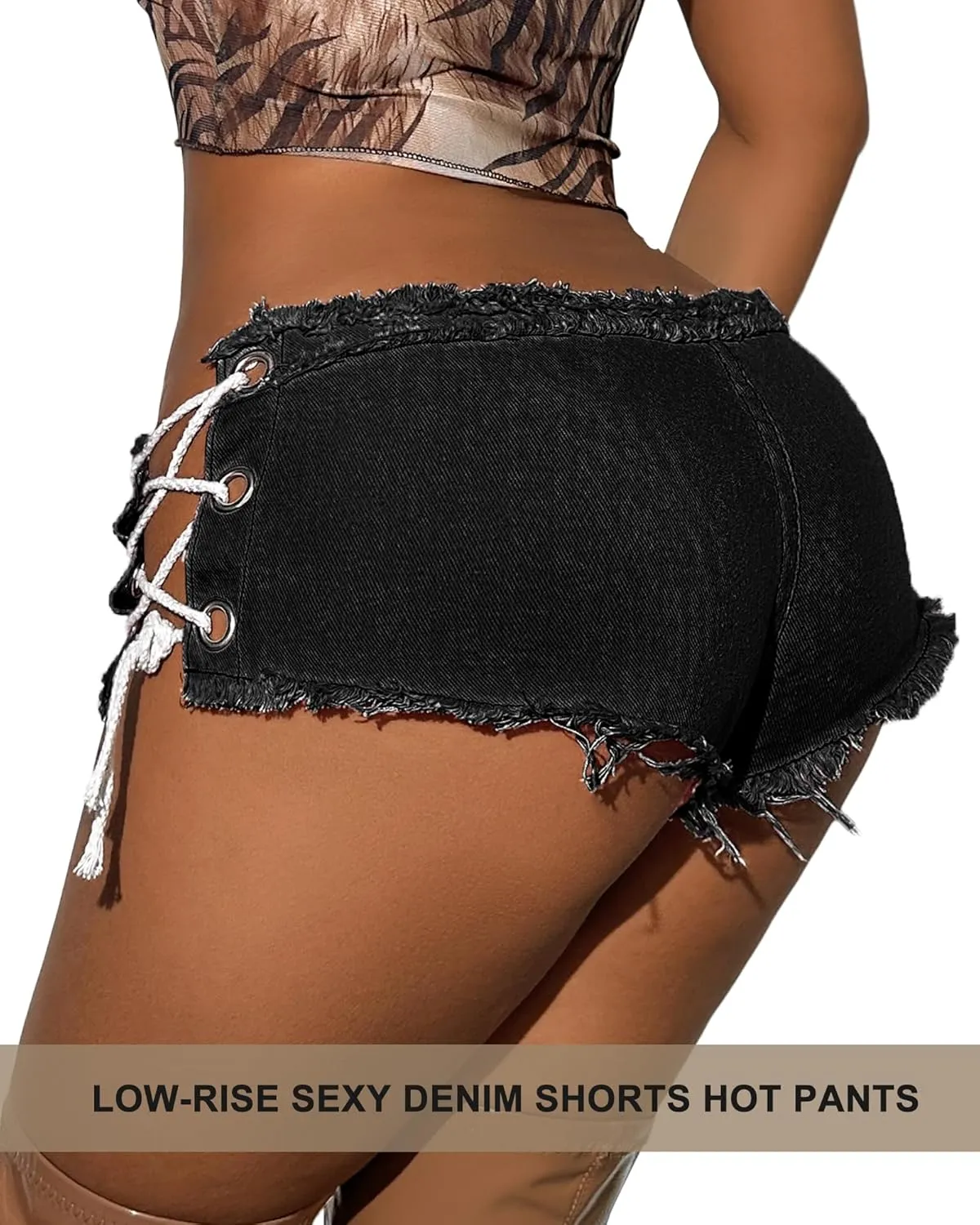 Mini Jean Shorts Cut Off Sexy Jean Shorts Micro Shorts Sexy Short Shorts for Women Lingerie Denim Shorts Hot Pants