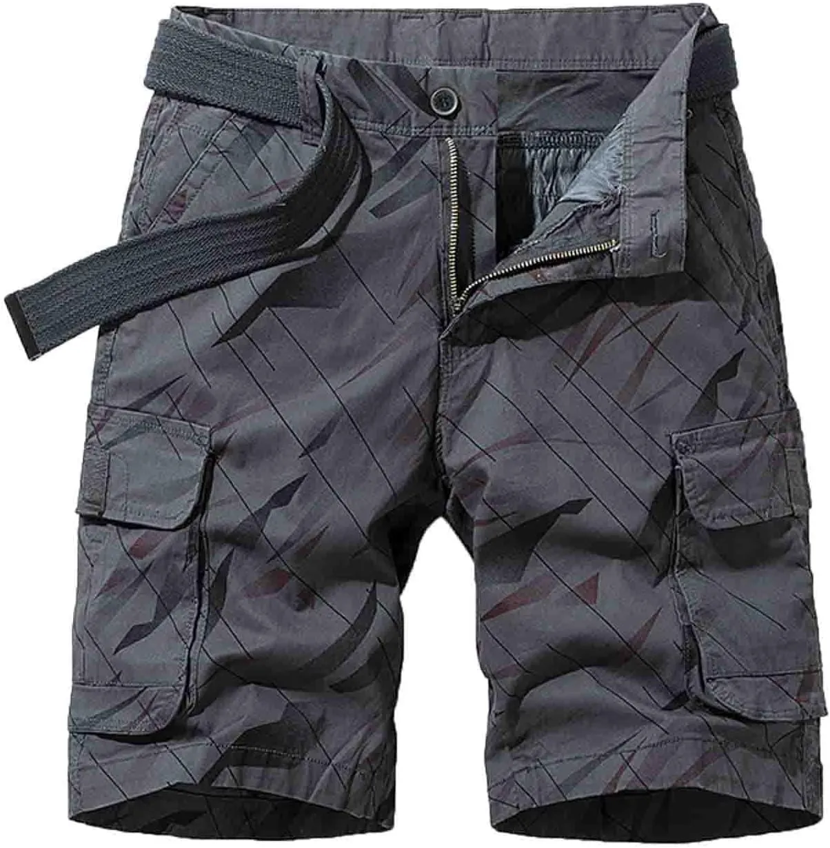 Muscularfit Cargo Shorts for Men 2024 Trendy Multi Pocket Cotton Tooling Shorts Casual Summer Beach Shorts Athletic Shorts