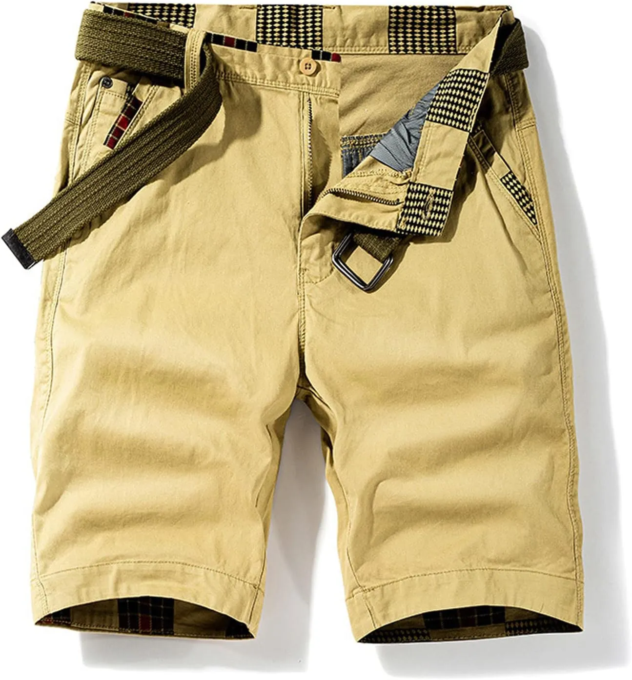Muscularfit Cargo Shorts for Men 2024 Trendy Multi Pocket Cotton Tooling Shorts Casual Summer Beach Shorts Athletic Shorts