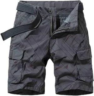 Muscularfit Cargo Shorts for Men 2024 Trendy Multi Pocket Cotton Tooling Shorts Casual Summer Beach Shorts Athletic Shorts