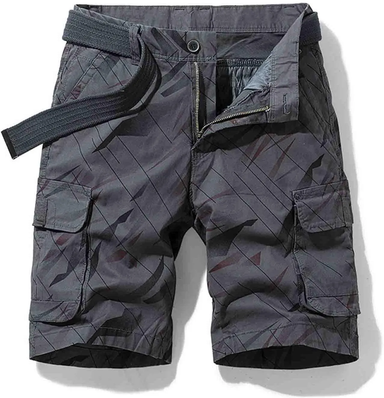 Muscularfit Cargo Shorts for Men 2024 Trendy Multi Pocket Cotton Tooling Shorts Casual Summer Beach Shorts Athletic Shorts