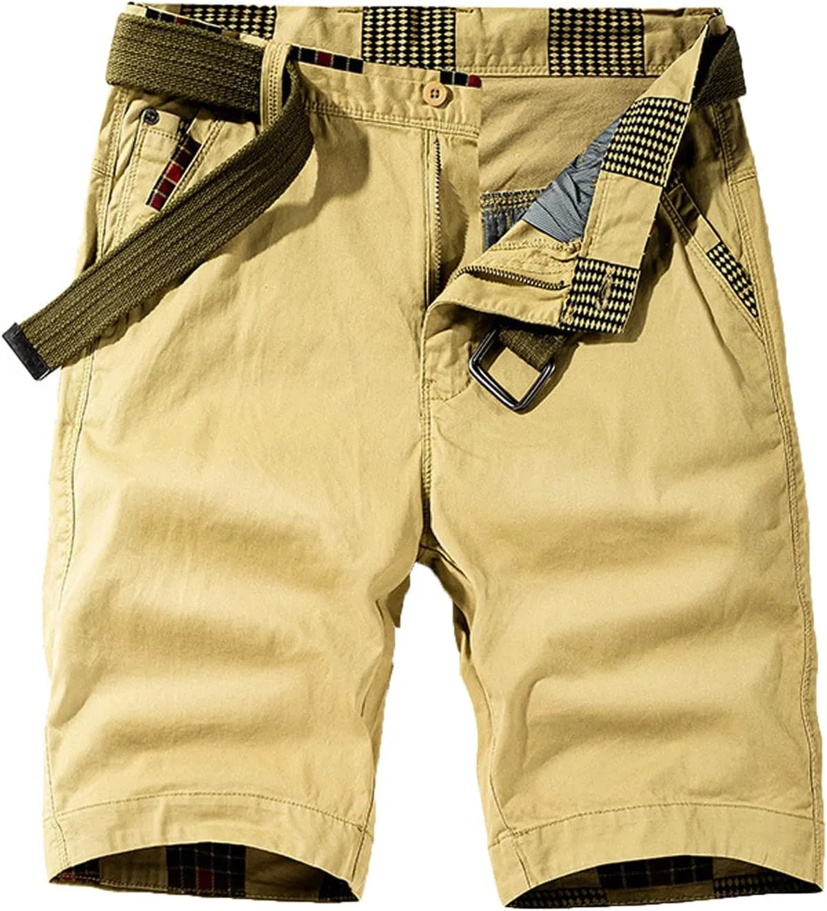 Muscularfit Cargo Shorts for Men 2024 Trendy Multi Pocket Cotton Tooling Shorts Casual Summer Beach Shorts Athletic Shorts