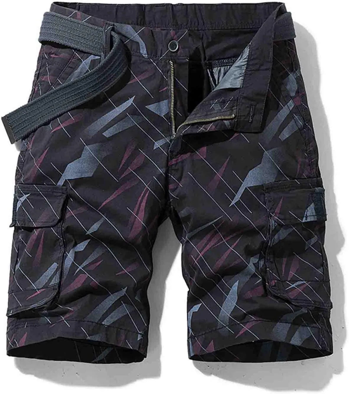 Muscularfit Cargo Shorts for Men 2024 Trendy Multi Pocket Cotton Tooling Shorts Casual Summer Beach Shorts Athletic Shorts