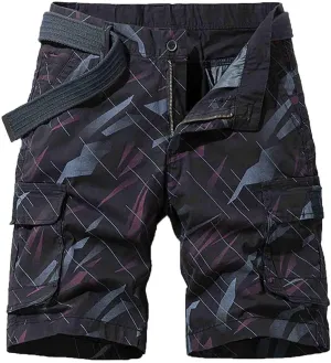 Muscularfit Cargo Shorts for Men 2024 Trendy Multi Pocket Cotton Tooling Shorts Casual Summer Beach Shorts Athletic Shorts