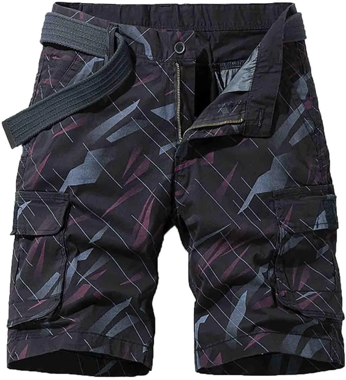 Muscularfit Cargo Shorts for Men 2024 Trendy Multi Pocket Cotton Tooling Shorts Casual Summer Beach Shorts Athletic Shorts