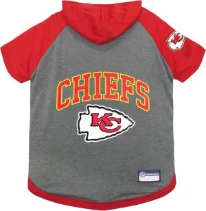 Pets First NFL Kansas City Chiefs Hoodie for Dogs & Cats. | NFL Football Licensed Dog Hoody Tee Shirt, Small| Sports Hoody T-Shirt for Pets | Licensed Sporty Dog Shirt