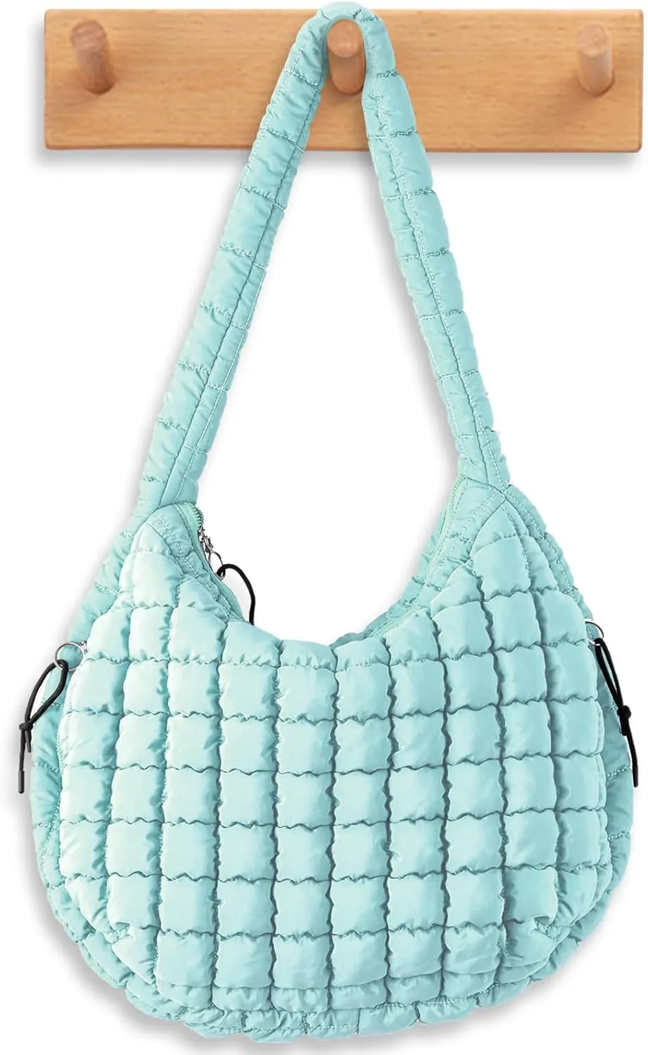 Puffer Quilted Shoulder Bag Large Puffer Tote Bag for Women,Hobo Quilted Tote Bag Crossbody Shoulder Handbags Puff Purse