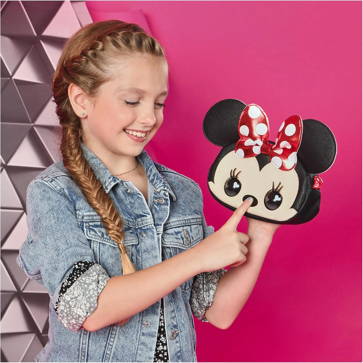 Purse Pets, Disney Minnie Mouse Officially Licensed Interactive Pet Toy & Kids Purse