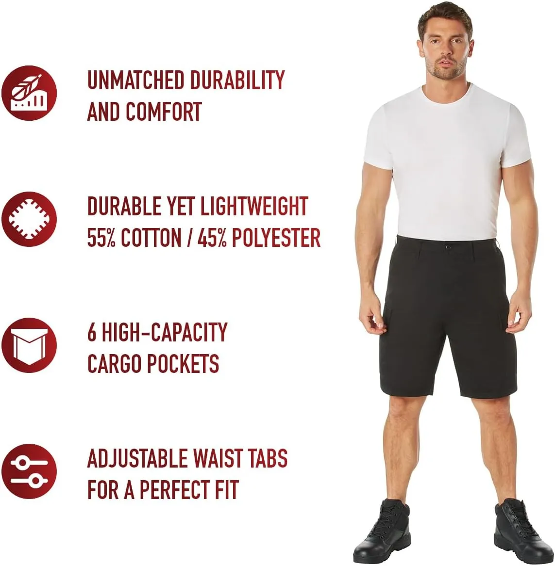 Rothco BDU Cargo Shorts Mens Outdoor Shorts Hiking Shorts