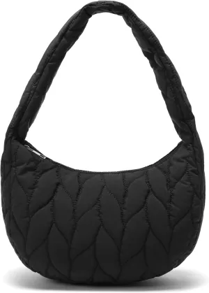 Small Puffer Bag Shoulder Bags for Women Quilted Shoulder Bag Puffer Bag Nylon Shoulder Purses and Handbags