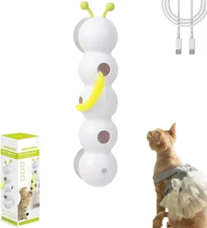 Smart Motion Cat Toy with Worm Design, Happy Luna Cat Toy, for Hunting, Jumping, and Interactive Play(2 PCS)