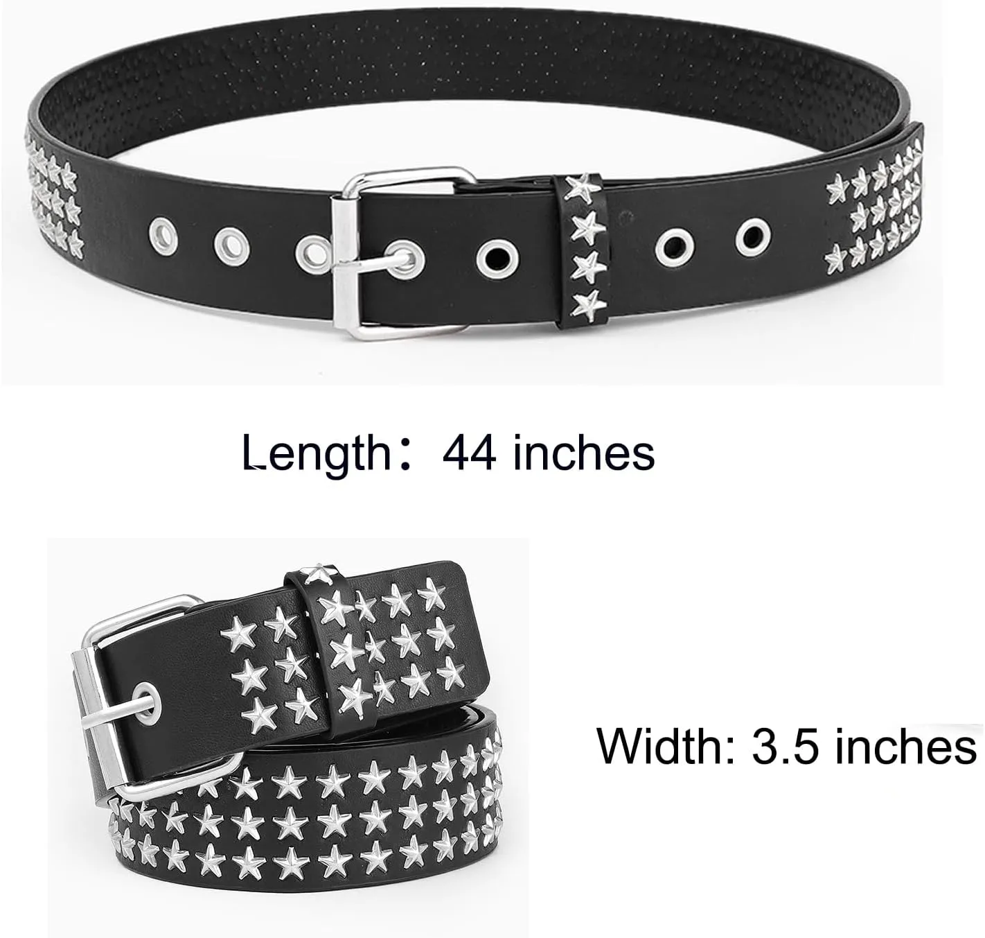 Studded Punk Y2K Goth Belt for Men or Women