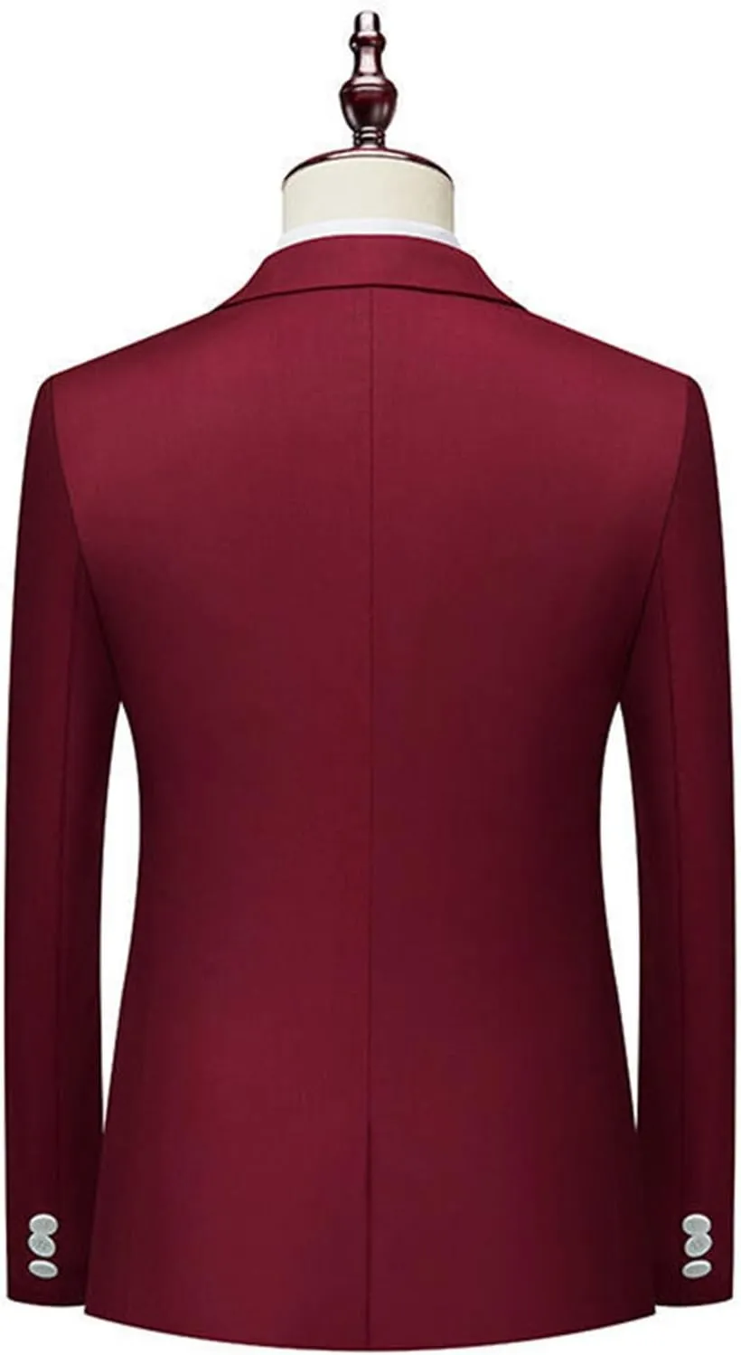 Suit Jacket for Mens Slim Fit Formal Blazer Jackets Long Sleeve Work Sport Coat Notch Neck Wedding Prom Jackets