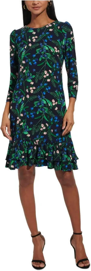 Tommy Hilfiger Women's Jersey Stretch 3/4 Sleeve Dress