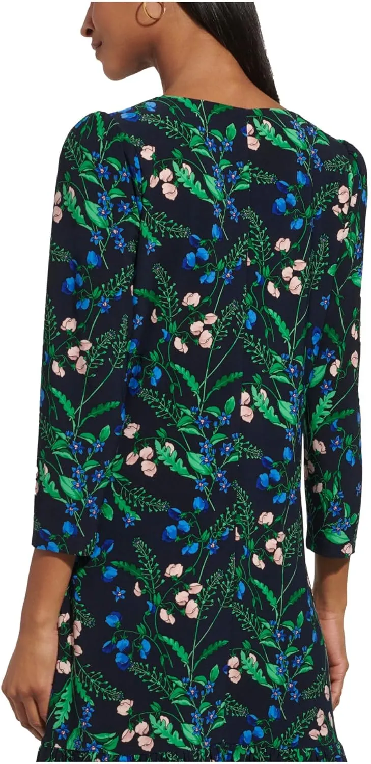 Tommy Hilfiger Women's Jersey Stretch 3/4 Sleeve Dress