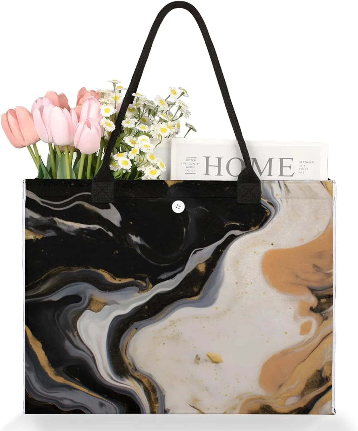 Tote Bag for Women Reusable Canvas Shoulder Bag