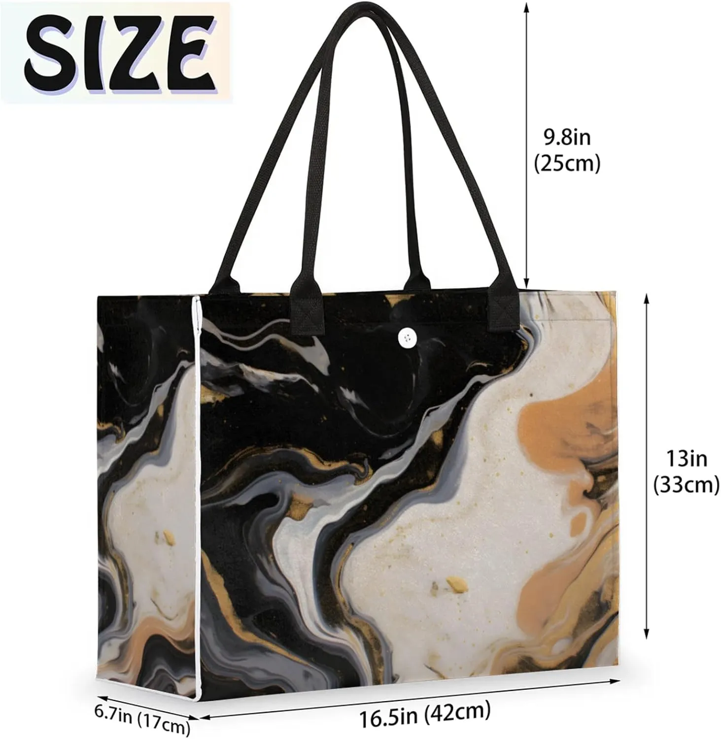 Tote Bag for Women Reusable Canvas Shoulder Bag