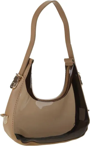 Transparent Clear Jelly Underarm Bag Shoulder Bag for Women Luxury Purses and Handbags Sactchel Bag