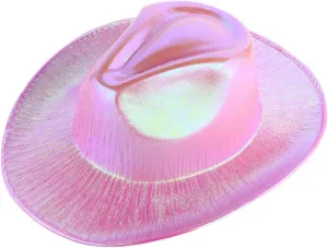 Unisex Western Cowboy Hat Cowgirl Hat Men's Women's Wide Brim Felt Fedora Panama Hat Flat Top Hat Wide Brim
