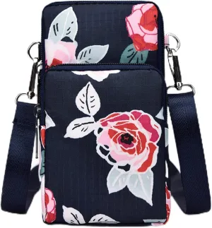 Vegan Leather Small Crossbody Bag for Women Single Shoulder Bags with Adjustable Strap Classic Hiking Bag(A)
