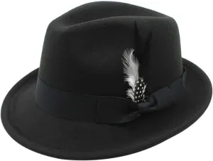 Vintage German Beer Hat Traditional Fedora with Feather for Oktoberfest Costume Parties & Men's Drinking Bucket