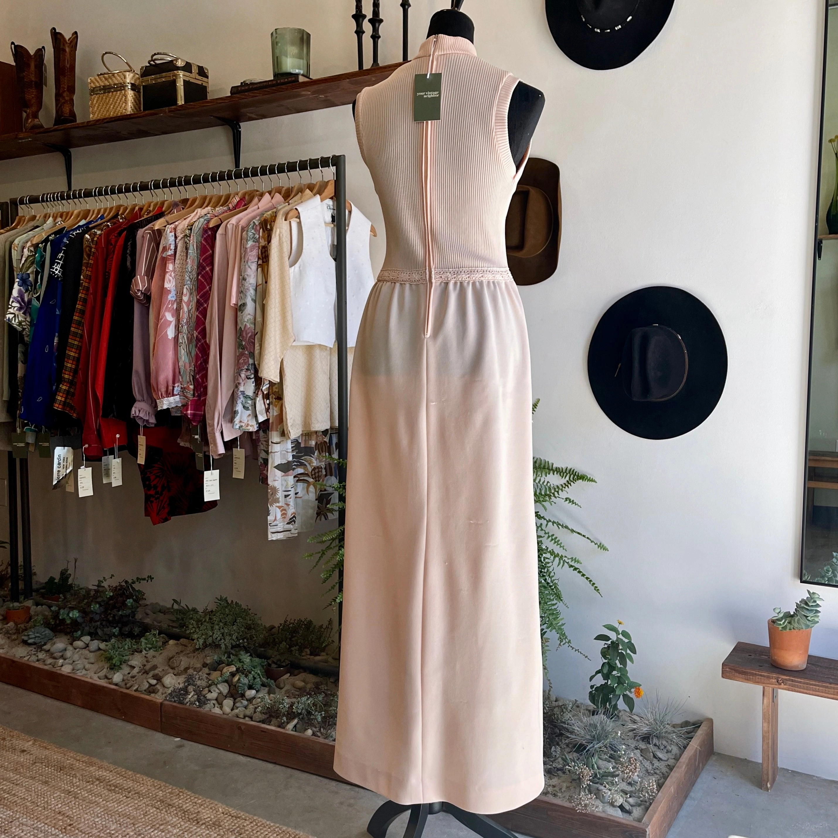 Vintage 70’s Alison Ayres Full Length Knit Dress