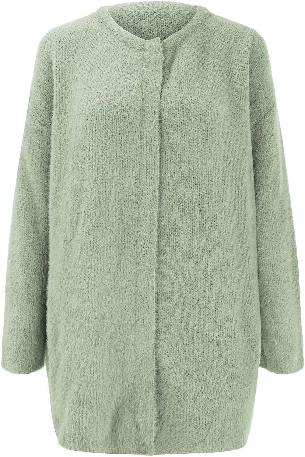 Warm Cardigans for Women Women's Korean Wool Coat Slim Trench Long Coat Fall Winter Elegant Round Ladies Short