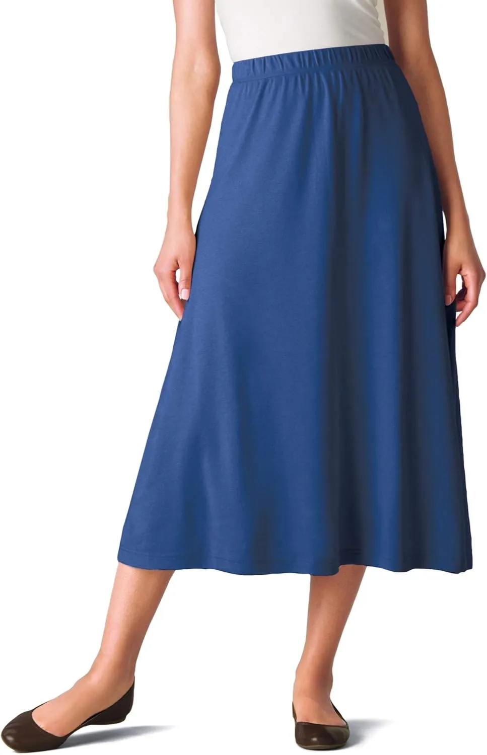 Woman Within Plus Size 7-Day Knit A-Line Skirt