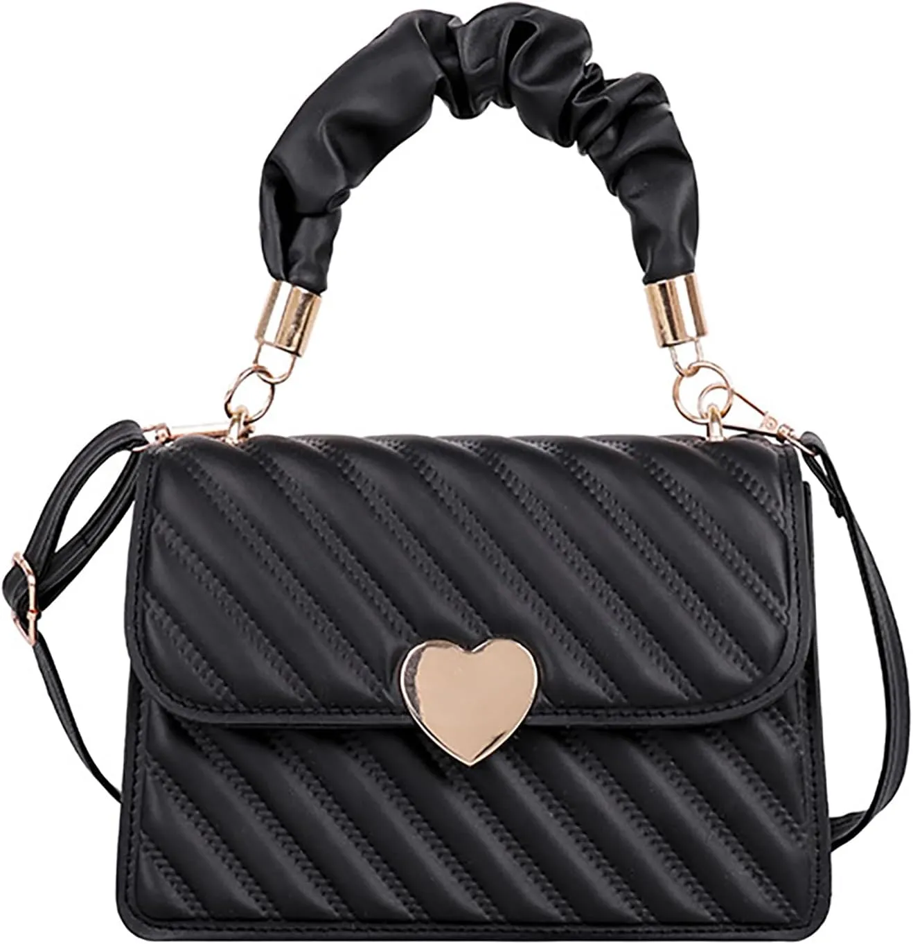 Women Top Handle Clutches Crossbody Shoulder Bags Small Totes Dual-usage Square Handbag