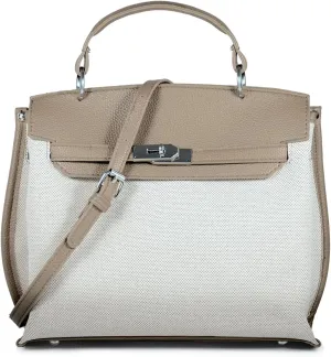 Women Top Handle Satchel Purse Handbag Designer Crossbody Tote Bag Trendy Canvas Shoulder Bag with 2 Detachable Straps