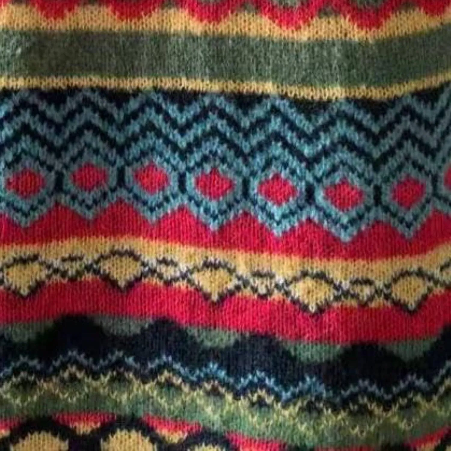 Womens Knitted Fair Isle Print Retro Sweater Long Sleeve Crewneck Sweater Ugly Christmas Fall Sweaters for Women 2024