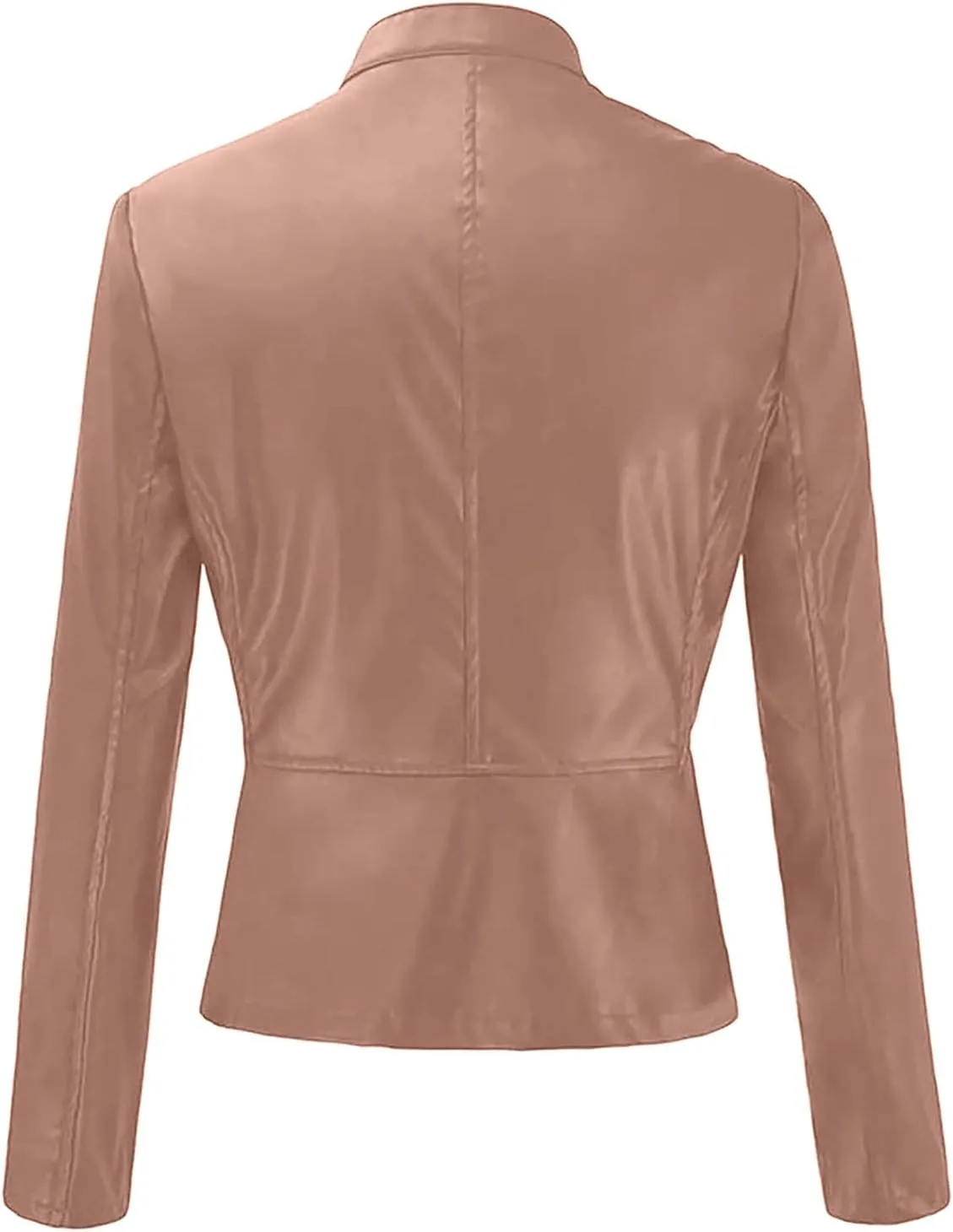 Womens Leather Jacket 2023 Fashion Faux Suede Biker Jackets Fall Zip Up Pu Motorcycle Slim Fit Coats with Pockets