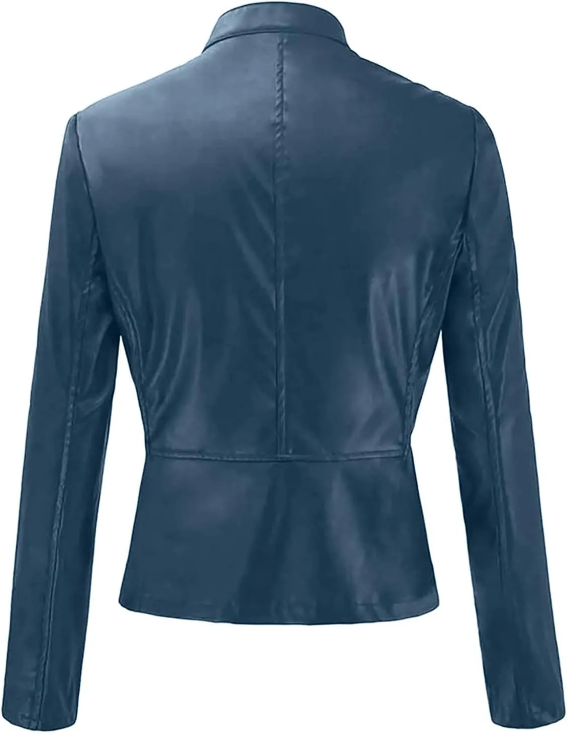 Womens Leather Jacket 2023 Fashion Faux Suede Biker Jackets Fall Zip Up Pu Motorcycle Slim Fit Coats with Pockets