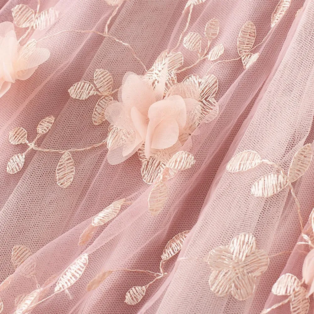 Women's Midi Skirt Tulle Skirt Layered Sequin Pleated Skirt High Waist Gradient Skirt