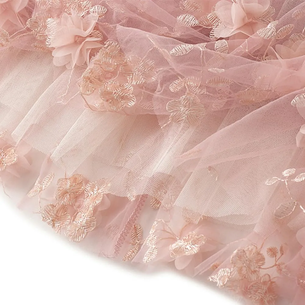 Women's Midi Skirt Tulle Skirt Layered Sequin Pleated Skirt High Waist Gradient Skirt