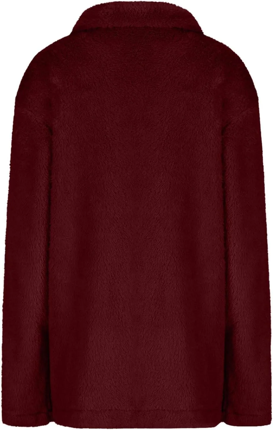 Women's Winter Faux Fuzzy Jacket Oversized Fleece Hooded Long Sleeve Coat Teddy Coat With Pockets Long Winter