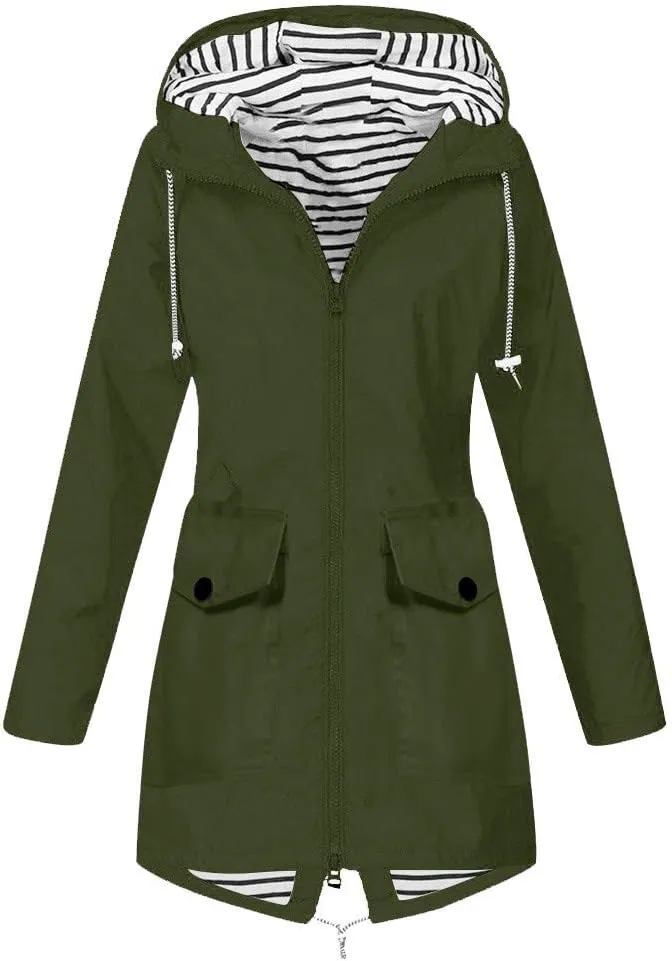Women's Winter Jacket Quilted Puffer Parka Outdoor Coat Plus Women's Coat Mountain Windbreaker Hooded Raincoat