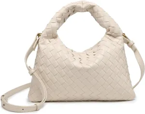 Woven Handbag Woven Crossbody Bag for Women - Women's Top-handle Handbags - Fashion Vegan Leather Bag Small Braided Purse