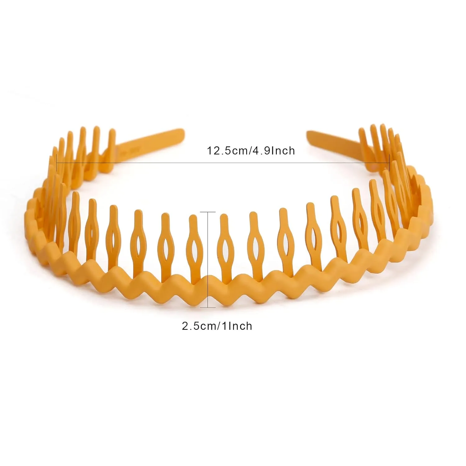 WOVOWOVO Plastic Hair Bands with Teeth, 10 Packs Thin Headbands for Women Girls Teens, Non Slip Hair Comb Head Bands Hair Accessories
